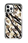 iPhone 11 Pro Casetify Love Animal Pattern Desenli Anti Shock Premium Silikonlu Siyah Kenar Detaylı Telefon Kılıfı
