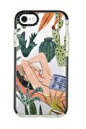 iPhone 8 Casetify Manual of Weeds Desenli Anti Shock Premium Silikonlu Siyah Kenar Detaylı Telefon Kılıfı