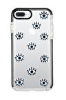 iPhone 7 Plus Casetify Nazar Gözler Desenli Anti Shock Premium Silikonlu Siyah Kenar Detaylı Telefon Kılıfı