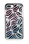iPhone 7 Plus Uyumlu Casetify Color Wave Desenli Anti Shock Premium Silikonlu Siyah Kenar Detaylı Telefon Kılıfı