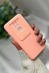 Xiaomi Redmi Note 9 Uyumlu Kamera Koruma Slider Kapaklı Silikonlu Telefon Kılıfı