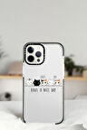 iPhone 14 Pro Şirin Kedicikler Desenli Casetify Darbe Emci Silikonlu Telefon Kılıfı