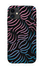 iPhone 12 Uyumlu Color Wave Desenli Premium Silikonlu Telefon Kılıfı