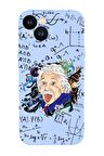 iPhone 13 Mini Einstein In Formula Desenli Premium Silikonlu Telefon Kılıfı