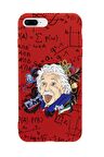 iPhone 7 Plus Einstein In Formula Desenli Premium Silikonlu Telefon Kılıfı
