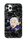 iPhone 11 Pro Einstein In Formula Desenli Premium Silikonlu Telefon Kılıfı