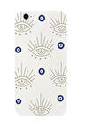 iPhone 6 Plus Uyumlu Evil Eye Desenli Premium Silikonlu Telefon Kılıfı