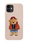 iPhone 12 Mini Teddy Bear Premium Silikonlu Telefon Kılıfı