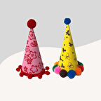 Kediler ve Küçük Irk Köpekler İçin 2Li Parti Şapkası PS42 (El Yapımı)