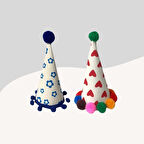 Kediler ve Küçük Irk Köpekler İçin 2Li Parti Şapkası PS62 (El Yapımı)