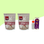 Yavru Kediler İçin Süt Tozu 200Gr 2 Adet + 60ML Biberon