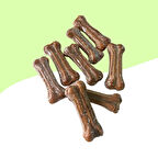 8Cm 10Lu Ciğerli Naturel Press Köpek Ödül Kemiği