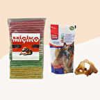 100Lü Renkli Munchy Köpek Ödülü + Dana Kulak 100Gr
