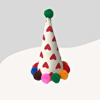 Kediler ve Küçük Irk Köpekler İçin Parti Şapkası P15 (El Yapımı)