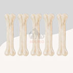 Köpekler İçin Beyaz Press Çiğneme Kemiği 12Cm 5li Paket