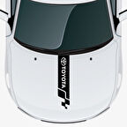 Toyota Corolla İçin Uyumlu Aksesuar Oto Kaput Şerit Sticker