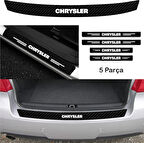 Chrysler Pacifica İçin Uyumlu Aksesuar Oto Bağaj Ve Kapı Eşiği Sticker Set Karbon
