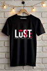 LOVE LOST BASKILI BİSİKLET YAKA KISA KOLLU UNISEX TİŞÖRT