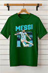 MESSI Baskılı Unisex Oversize Tişört