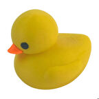 3D Minik Sevimli Yüzen Ördek Model Oyuncak - Sarı