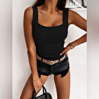 Kadın Askılı Kaşkorse Basic Bluz