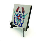 Osmanlı İznik Çini DeseniBaskılı MDF Masaüstlük