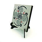 4 Kul (Kafirun, İhlas, Felak ve Nas) SureleriYazılı MDF Masaüstlük