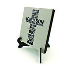 Yuhanna 3:16 AyetiBaskılı MDF Masaüstlük