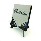 Amsterdam GörseliBaskılı MDF Masaüstlük