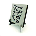 Matta 5:16 AyetiBaskılı MDF Masaüstlük