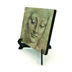 Baş Etüdü (Leonardo Da Vinci)Baskılı MDF Masaüstlük