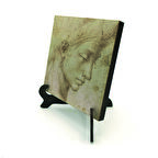 Baş Etüdü (Leonardo Da Vinci)Baskılı MDF Masaüstlük