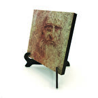 Otoportre (Leonardo Da Vinci, 1512)Baskılı MDF Masaüstlük