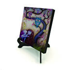 Baykuşlar ve kızBaskılı MDF Masaüstlük