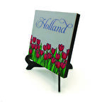 Hollanda Lale GörseliBaskılı MDF Masaüstlük