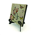 Hollanda Bisklet GörseliBaskılı MDF Masaüstlük