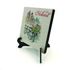 Hollanda Bisklet GörseliBaskılı MDF Masaüstlük