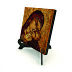 İsa ve Meryem GörseliBaskılı MDF Masaüstlük