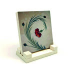 Karanfil Ebrusu Baskılı MDF Masaüstlük