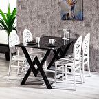 Matrix Wega Bendir & Venüs Beyaz Mutfak Masa Takımı