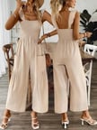 MODA ŞEHRİ Kadın Askılı Gipe Detaylı Cepli Uzun Tulum