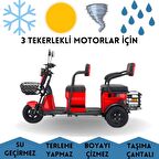 Stmax Elit 940 3 Tekerlekli 3 Kişilik Motor Brandası Su Geçirmez Motosiklet Örtüsü