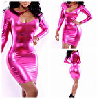 TP101275 Fantazi Parlak Elbise