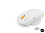 Dual Mode Kablosuz Mouse 12800 Dpi 7 Tuş Makro 1000Hz Rgb - Beyaz W601W