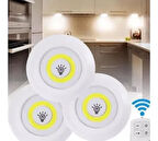 Watton Wt-364 Uzaktan Kumandalı yapışkanlı Led Spot Lamba 