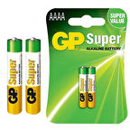 GP Super 25A (GP25A-U2) LR61 1.5V AAAA Alkalin Pil 2'li