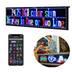 Powermaster Pm-23829 23,2x102cm Kayan Yazı Led Tabela Çok Renkli