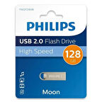 Philips Fm12fd160b/00 128gb Moon Klasik Gümüş Usb 2.0 Metal Flash Bellek