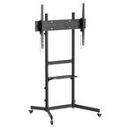 Vontech V1044ve 55''-100'' Uyumlu Tekerlekli Ayaklı Raflı Lcd-led Tv Sehpası Standı