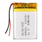 Powermaster 402535 3.7v 320mah Lityum Polimer Li-po Batarya Ciklet Pil